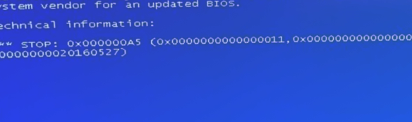 蓝屏0x000000A5 蓝屏0x000000A5